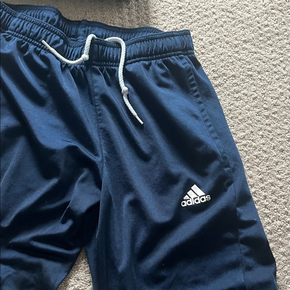 Adidas Navy Blue Tracksuit with White Stripes - Picture 7 of 10